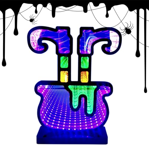 Halloween Night Light – Schreibtischlampe Neon Signs Dekorative | LED Night Lights Bedside Table Lamp | USB Powered Halloween Decorations Desk Decor for Holiday Home Party Living Room Club von Générique