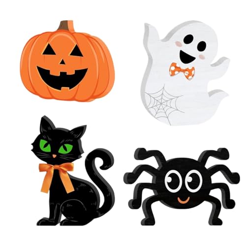 Halloween-Tablett-Dekorationsset mit mehreren Ebenen, Halloween-Dekoration – Kürbis-Spinnen-Zeichen der schwarzen Katze, mehrstufiges Tablett Halloween-Tablett-Dekorationsset mit mehreren Ebenen, Halloween-Dekoration – Kürbis-Spinnen-Zeichen der schwarzen Katze, mehrstufiges Tablett von Générique