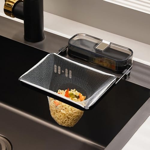 Halterung für Spülbeckensieb | Saugkorb für Spüle | Filter für Küchenspüle | Abtropfsieb mit Saugnapf | Halterung für Küchenrückstände mit 50 Netzen Halterung für Spülbeckensieb | Saugkorb für Spüle | Filter für Küchenspüle | Abtropfsieb mit Saugnapf | Halterung für Küchenrückstände mit 50 Netzen von Générique