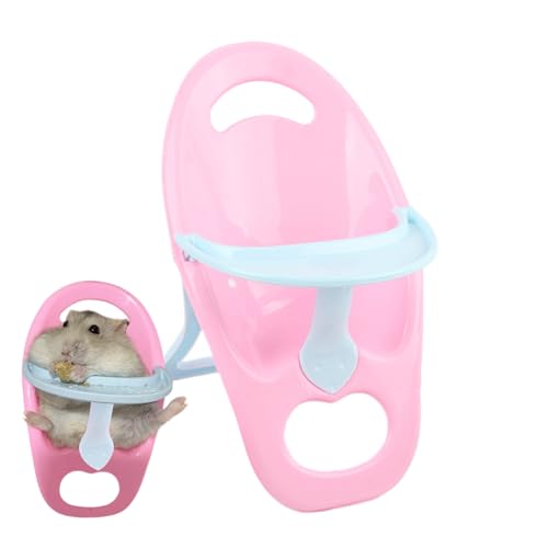 Hamster Dining Chair – Miniatur-Tiersitz mit Tray, kleine Haustier-Restingmöbel | niedliches Esstischzubehör, für Hedgehogs Guinea Pigs, Foto-Requisiten, Holzwohnung, Anreicherung von Générique