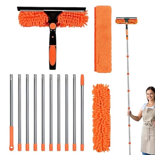 High Duster, Microfiber Long Handle Cobweb Duster, Ceiling Fan Dust Remover, Multi-Function Cleaning Tool Perfect for Shelf, Lampshade, Window Dusting in Home or Setting High Duster, Microfiber Long Handle Cobweb Duster, Ceiling Fan Dust Remover, Multi-Function Cleaning Tool Perfect for Shelf, Lampshade, Window Dusting in Home or Setting von Générique
