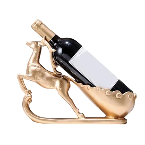 Hirschwein-Display – Handgefertigter Flaschenhalter, Weihnachtsweinregal aus Kunstharz | Tischregal Vintage Dekorativ für die Theke von Ber bis zu einem Party-Ber oder Partyschmuck Hirschwein-Display – Handgefertigter Flaschenhalter, Weihnachtsweinregal aus Kunstharz | Tischregal Vintage Dekorativ für die Theke von Ber bis zu einem Party-Ber oder Partyschmuck von Générique