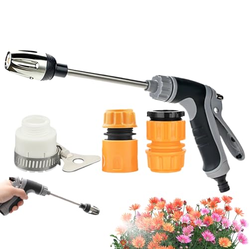 Hochdruck-Waschlanze für Gartenschlauch | Hochdruckdüse für Schlauch – verstellbarer Sprühkopf für Autowäsche und Rasenbewässerung von Générique