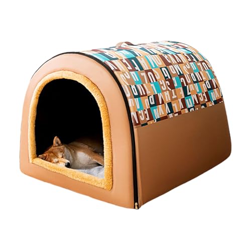 Hochelastisches Kissen für Hundebett, für den Innenbereich | Welpenhöhle, warm und weich, Schlafsofa, bequemes Nest für Hunde und Katzen, klein, mittel, groß, Winter von Générique