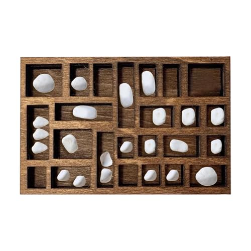 Holzkiste – Aufbewahrungsbox mit Regalen | Box mit 25 Fächern | Schmuckregal zur Wandmontage | Präsentationsständer aus Holz, schwimmendes Regal für Sammlerstücke Holzkiste – Aufbewahrungsbox mit Regalen | Box mit 25 Fächern | Schmuckregal zur Wandmontage | Präsentationsständer aus Holz, schwimmendes Regal für Sammlerstücke von Générique