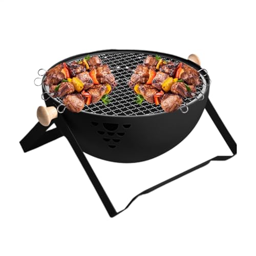 Holzkohlegrill Tragbarer Holzkohlegrill Holzkohlegrill Campinggrill Faltbarer Grillpfanne Faltbarer Grillpfanne Campinggrill Holzkohleofen für Zuhause Küche von Générique