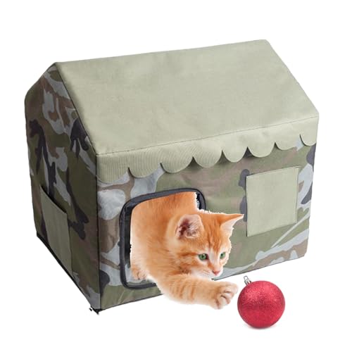 Isolierte Haustierhütte – Kühlender Unterschlupf für Katzen und kleine Hunde | Bequemer und wetterfester Rückzugsort für Kätzchen, streunende Katzen und kleine Hunde | Modernes Design Isolierte Haustierhütte – Kühlender Unterschlupf für Katzen und kleine Hunde | Bequemer und wetterfester Rückzugsort für Kätzchen, streunende Katzen und kleine Hunde | Modernes Design von Générique