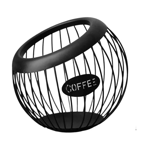 Kaffee-Pod-Korb – Pod-Organizer für Café-Station | Kaffeekapselhalter 20 x 18,5 cm | Aufbewahrungskorb aus Metall mit großer Kapazität für Thekenzubehör | Korb aus Eisen, einfach zu verwenden Kaffee-Pod-Korb – Pod-Organizer für Café-Station | Kaffeekapselhalter 20 x 18,5 cm | Aufbewahrungskorb aus Metall mit großer Kapazität für Thekenzubehör | Korb aus Eisen, einfach zu verwenden von Générique