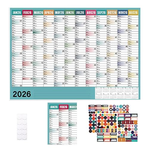 Kalender 2026 | Großer Wandkalender Wochenkalender 2026 45,7 x 61 cm, 12 Monate Schülerkalender für Studenten Lehrer Zuhause Wohnheim Wohnung Familie Weihnachten Kalender 2026 | Großer Wandkalender Wochenkalender 2026 45,7 x 61 cm, 12 Monate Schülerkalender für Studenten Lehrer Zuhause Wohnheim Wohnung Familie Weihnachten von Générique