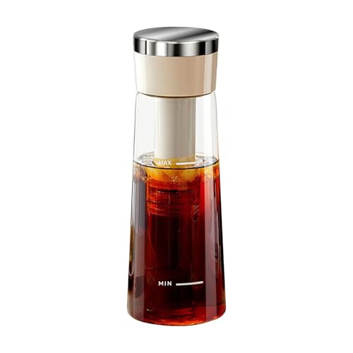 Kalte Kaffeemaschine – Kaltbehälter 750 ml – tragbar für Eiskaffee – Alltag, Familie, Büro, Café, Haus, Outdoor von Générique