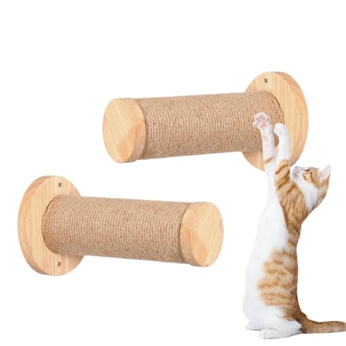Katzenkletterwand, Katzenkletterregale, Scratching Post Ladder aus Holz, stabil und sicher, 2 x Möbel, für Haustiere, Wandplattform für Kätzchen, innen Katzenkletterwand, Katzenkletterregale, Scratching Post Ladder aus Holz, stabil und sicher, 2 x Möbel, für Haustiere, Wandplattform für Kätzchen, innen von Générique
