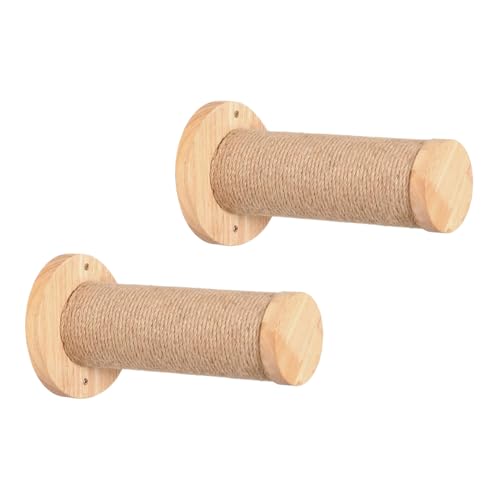 Katzenschelfen, Climbing Ladder, Wall Mounted Pet Furniture, 2 x Wooden Stable Scratching Post Shelf for Indoor Use, Safe Elevated Space Large Cats, Kittens 8.66 x 4.72 x 2.76 inches von Générique
