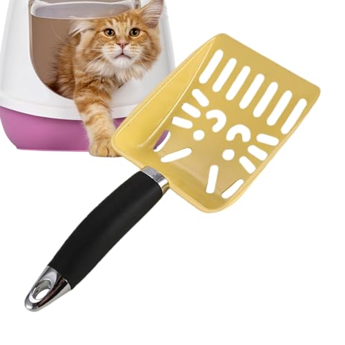 Katzentoilettschaufel | Hygienische Schaufel für Urin und Kätzchenkot | Schaufel aus Edelstahl, tragbar, für Katzentoilette, drinnen und draußen von Générique