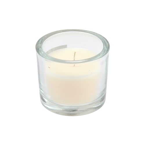 Kerze im Glas, Vanille, Höhe 8 cm, Beige von Générique