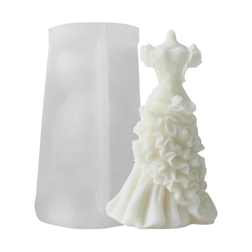 Kerzenformen aus Silikon, Formen für die Kerzenherstellung, Hochzeitskleid, Kerzen-Silikonform | Harzgießform für Hochzeitskleid, zur Herstellung von Kerzenformen aus Silikon, Formen für die Kerzenherstellung, Hochzeitskleid, Kerzen-Silikonform | Harzgießform für Hochzeitskleid, zur Herstellung von von Générique