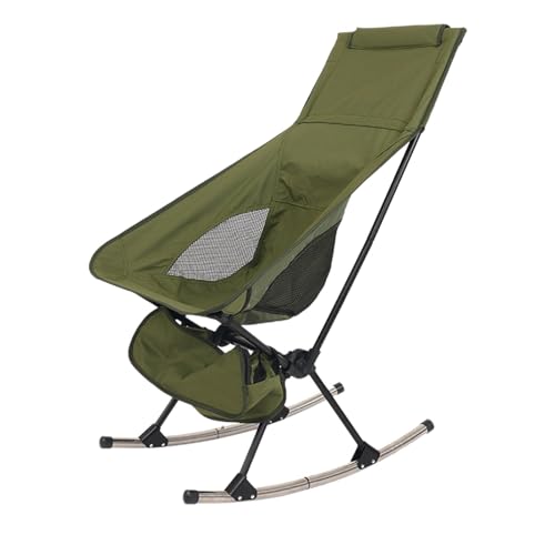 Klappbarer Schaukelstuhl, Schaukelstuhl | Outdoor Schaukelstuhl | Picknickstuhl mit hoher Rückenlehne, atmungsaktives Oxford-Gewebe mit Netzrückenlehne für Strandparty von Générique