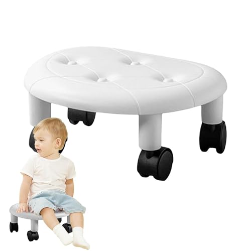 Rollhocker, niedriger Rollhocker | 360 ° drehbarer Rollhocker für Pediküre Schuhe - niedriger Rollsitz - drehbarer niedriger Hocker - tragbarer Heimtrainer für Maniküre von Générique