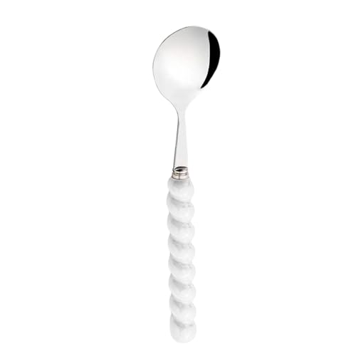 Kochlöffel - Servierlöffel | Dinnerlöffel | Servierlöffel aus Edelstahl | Kochlöffel mit langem Griff | Dessertlöffel | Servierlöffel aus Metall von Générique