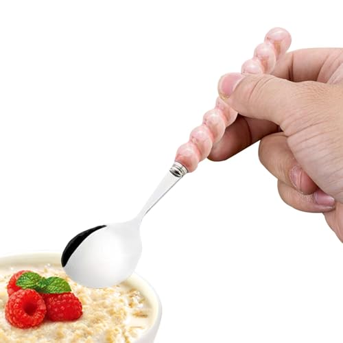 Kochlöffel - Servierlöffel | Dinnerlöffel | Servierlöffel aus Edelstahl | Kochlöffel mit langem Griff | Dessertlöffel | Servierlöffel aus Metall von Générique