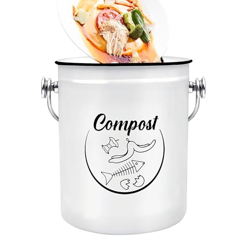 Kompostbehälter für die Küche, Kompostbehälter für die Küche – 5 l Counter Compting Compost Container mit Deckel, Obst Allgemeine Abfälle für Lebensmittelabfälle für Nachbarn Kompostbehälter für die Küche, Kompostbehälter für die Küche – 5 l Counter Compting Compost Container mit Deckel, Obst Allgemeine Abfälle für Lebensmittelabfälle für Nachbarn von Générique