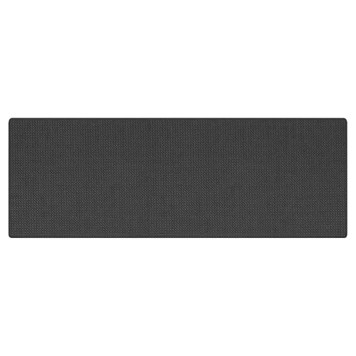 Küchenteppich, schwarz, mit langen Streifen, aus Kunstleder, wasserdicht und rutschfest, waschbar, für drinnen und draußen, ideal für Flur, Küche, Eingangsbereich und Terrasse. Küchenteppich, schwarz, mit langen Streifen, aus Kunstleder, wasserdicht und rutschfest, waschbar, für drinnen und draußen, ideal für Flur, Küche, Eingangsbereich und Terrasse. von Générique