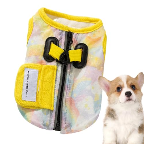 Kühlende Jacke für Hunde | Sommerkleidung für Hunde – ärmellose Kleidung mit D-Ring für Geschirr für warmes Wetter Ausflüge Park Garten Spaziergänge Sommer Training Reisen Auto Kühlende Jacke für Hunde | Sommerkleidung für Hunde – ärmellose Kleidung mit D-Ring für Geschirr für warmes Wetter Ausflüge Park Garten Spaziergänge Sommer Training Reisen Auto von Générique