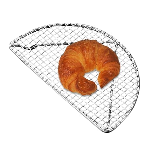 Kühlgitter für Backwaren – Drahtgitter für Backofen | Halbrunde Grillplatte, antihaftbeschichtet, für Backofen oder Grill von Générique