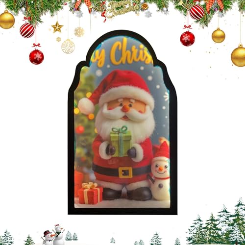 LED-Spiegel Weihnachtsmann – Projektion Beleuchtung Festlich Santa Claus Hologramm – festliche Dekoration Novelty mit LED für Schlafzimmer Erwachsene Weihnachtsfeiern LED-Spiegel Weihnachtsmann – Projektion Beleuchtung Festlich Santa Claus Hologramm – festliche Dekoration Novelty mit LED für Schlafzimmer Erwachsene Weihnachtsfeiern von Générique