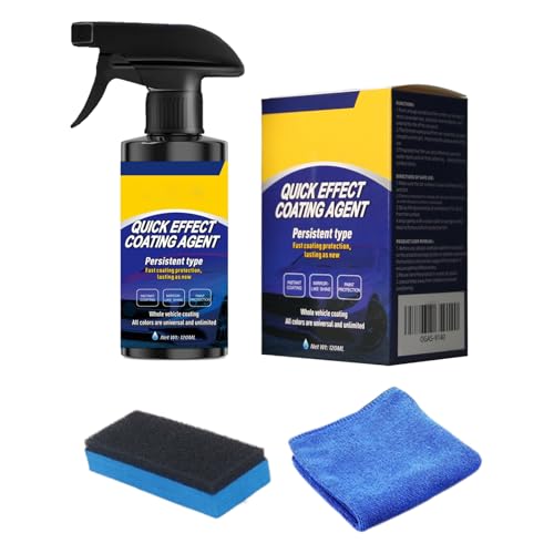 Lackspray für Auto | Karosserie Restaurierungsmittel | 120 ml wasserdicht glänzend hydrophob mit Schwamm | Autopflege Limousinen Van Van Lackspray für Auto | Karosserie Restaurierungsmittel | 120 ml wasserdicht glänzend hydrophob mit Schwamm | Autopflege Limousinen Van Van von Générique