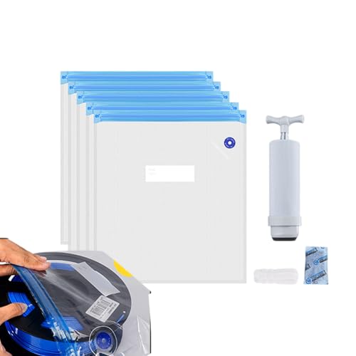Lagerung des 3D-Drucker-Filaments – PLA-Wäschetrockner – Beutel für Staubschutz, feuchtigkeitsbeständig, halten Sie das Filament trocken für die Spule mit Pump-Dichtungsclips Lagerung des 3D-Drucker-Filaments – PLA-Wäschetrockner – Beutel für Staubschutz, feuchtigkeitsbeständig, halten Sie das Filament trocken für die Spule mit Pump-Dichtungsclips von Générique