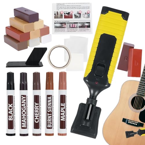 Laminatboden-Reparatur-Set | Reparatur von Kratzern auf Laminatböden, 11 Farben, wasserdichte Lösung mit Marker für Tische, Böden und Schränke Laminatboden-Reparatur-Set | Reparatur von Kratzern auf Laminatböden, 11 Farben, wasserdichte Lösung mit Marker für Tische, Böden und Schränke von Générique