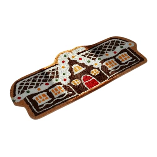 Lebkuchenhaus-Küchenmatte | Rutschfester -Eingangstür-Teppich, Plüsch-Weihnachts- -Teppich für den Innen- und Außenbereich, Lebkuchenhaus-Badematte | Weihnachts--Lebkuchenteppich Lebkuchenhaus-Küchenmatte | Rutschfester -Eingangstür-Teppich, Plüsch-Weihnachts- -Teppich für den Innen- und Außenbereich, Lebkuchenhaus-Badematte | Weihnachts--Lebkuchenteppich von Générique