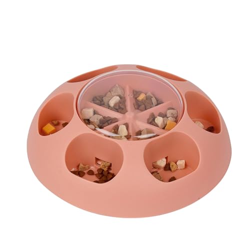 Leckerli-Puzzle für Hunde mit langsamer Ernährung – Interaktives Puzzle-Spielzeug mit langsamer Fütterung | Futterspender für das Gehirn, Anreicherungsspielzeug durch geistige Stimulation, B von Générique