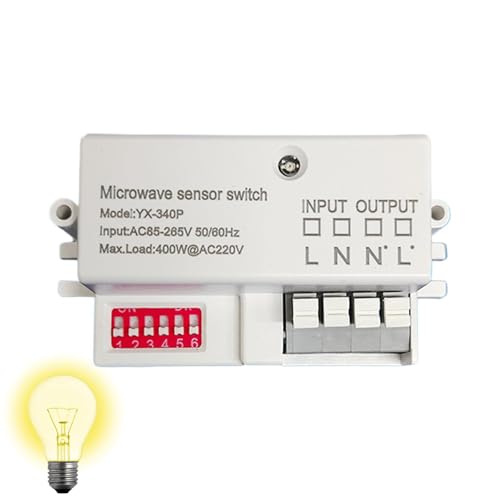 Lichtsensor-Taste, Light Motion Taste aktiviert | Wandbeleuchtungsknopf für die Bewegung der Badezimmergarage aktiviert - praktischer Sensor-Controller für das Wohnzimmer von Générique