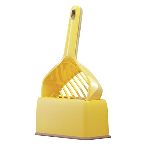 Litter Scoop, Deep Shovel, Long Handle Easy Cleanup Stabile Basis Compact Holder Ergonomic Grip Sleek Design Lightweight Build Convenient with Holder, Litter Box for Pets von Générique