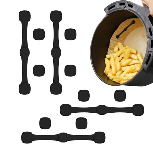 Magnete für Fritteuse ohne Öl – Silikon-Backpapier für Luftfritteuse, hitzebeständige Halterung, Zubehör zum Kochen, Zuhause, Camping, Studenten, Geschenk von Générique
