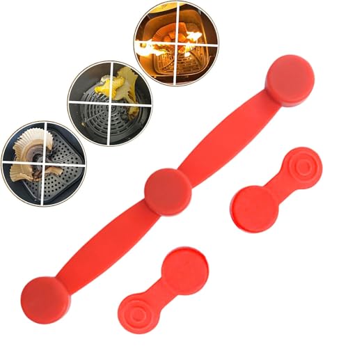 Magnetische Silikonschnalle für Fritteuse, Fryer Magnetschnalle – Set mit fester Schnalle für das Futter der Fritteuse | Küchenzubehör aus Silikon mit Schnellverschluss für das Futter von Générique