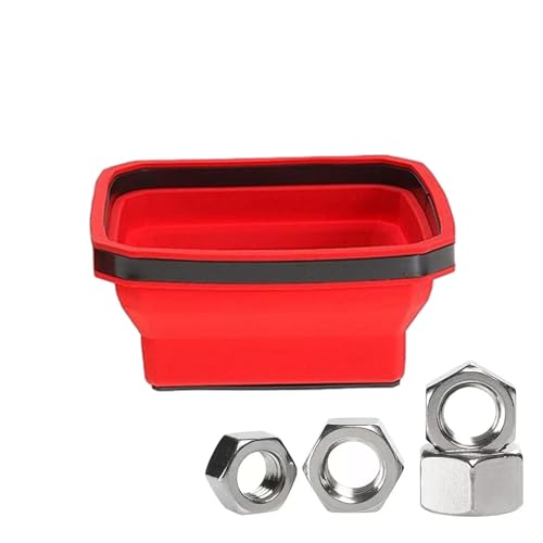 Magnetische Teileablage – Klappbare magnetische Werkzeugablage aus Silikon | Flexible quadratische Werkzeugablage | Mechaniker Organizer für Mechaniker | Tablett Organizer Magnetische Teileablage – Klappbare magnetische Werkzeugablage aus Silikon | Flexible quadratische Werkzeugablage | Mechaniker Organizer für Mechaniker | Tablett Organizer von Générique