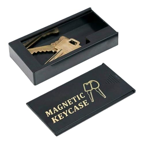 Magnetischer Tastenhalter – Diskrete Schlüsselmagnetbox, abschließbarer Tastenbehälter | Verstecktes Holz im Freien, starker Montagemagnet für Haustüren, P von Générique