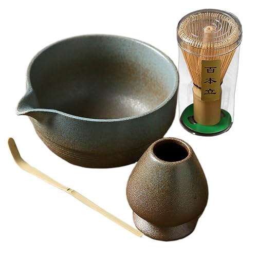 Matcha Tea Set - Matcha Bowl with Spout, Bamboo Whisk, Scoop & Holder | Embodying the charm of traditional culture. Every piece is meticulously ha Home Brewing Kit Powder Tea Whisk Peaceful Atmosphere Matcha Tea Set - Matcha Bowl with Spout, Bamboo Whisk, Scoop & Holder | Embodying the charm of traditional culture. Every piece is meticulously ha Home Brewing Kit Powder Tea Whisk Peaceful Atmosphere von Générique