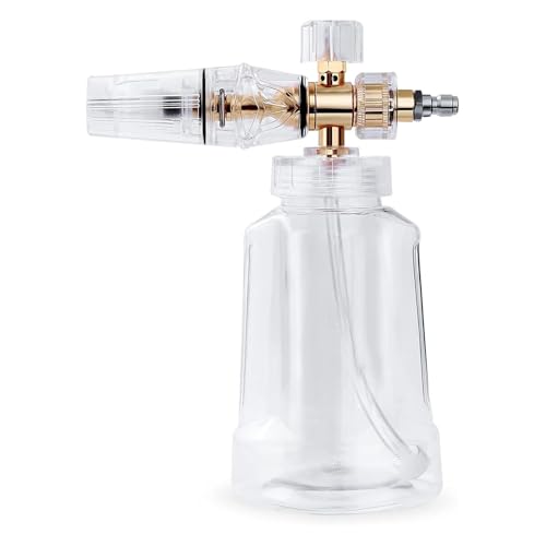 Max Release Schaumsprüher – transparenter Sprühkopf 1 l, Schnellanschluss und Flasche 1 l, multifunktionales sauberes Zubehör für Motorrad und Auto Max Release Schaumsprüher – transparenter Sprühkopf 1 l, Schnellanschluss und Flasche 1 l, multifunktionales sauberes Zubehör für Motorrad und Auto von Générique
