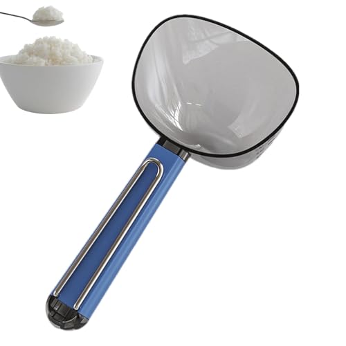 Mehlmesslöffel, Reis-Messlöffel | Multifunktionaler Küchenwaage mit langem Griff - mit Edelstahlzange, vielseitiger Eislöffel mit langem Griff für von Générique