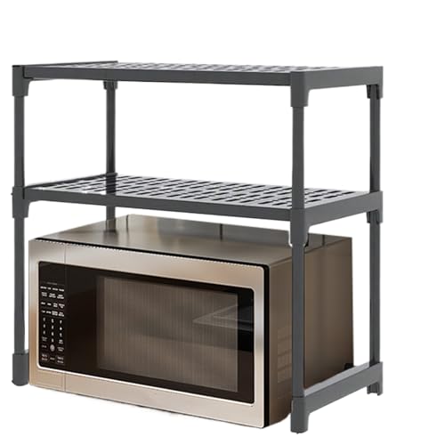 Mikrowellenregal – Bewahren Sie Kochgeschirr, Geschirr, Töpfe, Töpfe und Gewürzflaschen effektiv mit einem robusten Ofenständer, einem Lagerregal auf Mikrowellenregal – Bewahren Sie Kochgeschirr, Geschirr, Töpfe, Töpfe und Gewürzflaschen effektiv mit einem robusten Ofenständer, einem Lagerregal auf von Générique