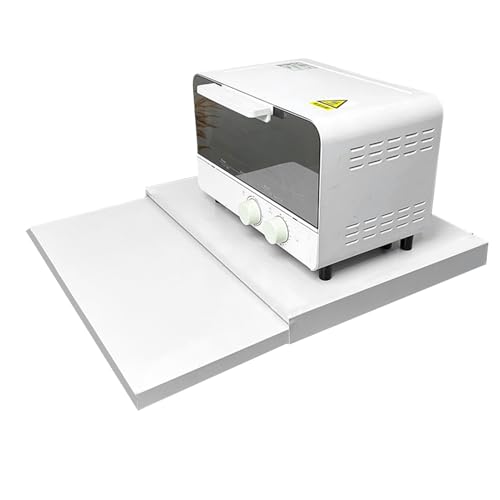 Mikrowellenregal | ausziehbare Halterung mit Schublade für Kaffeemaschine | Platzsparender Küchenorganizer für Backofen Elektrogeräte und Kaffeemaschine von Générique