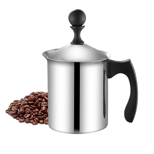 Milchaufschäumkrug – Tragbarer Kaffeekanne | Dampfbecher für Milchaufschäumer aus Edelstahl | Milchschaumkrug | Langlebiges Design für Cappucschaum-Milchaufschäumer von Générique