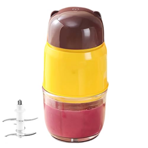 Mini Baby Küchenmaschine Kunststoff Mixer für Babys, Schlammrührer | vollautomatischer multifunktionaler Shredder mit einer Hebefunktion zum Mischen von Reis, Fleisch und Mini Baby Küchenmaschine Kunststoff Mixer für Babys, Schlammrührer | vollautomatischer multifunktionaler Shredder mit einer Hebefunktion zum Mischen von Reis, Fleisch und von Générique