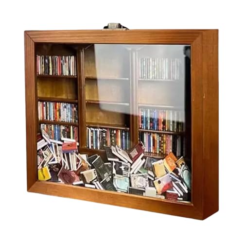 Miniatur-Bücherregal aus Holz – Aufbewahrungsregal für Möbel, handgefertigt aus Holz, für Mini-Bücher, Sammlerstücke, rustikaler Vintage-Stil Miniatur-Bücherregal aus Holz – Aufbewahrungsregal für Möbel, handgefertigt aus Holz, für Mini-Bücher, Sammlerstücke, rustikaler Vintage-Stil von Générique