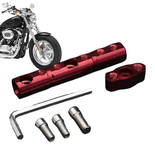 Motorrad Mirror Mountting Bracket - Aluminium Ally Säule Lightder | Spiegel-Basisverlängerung für Elektroroller | Robuste Montageklemme für Licht und Telep-Halterung von Générique