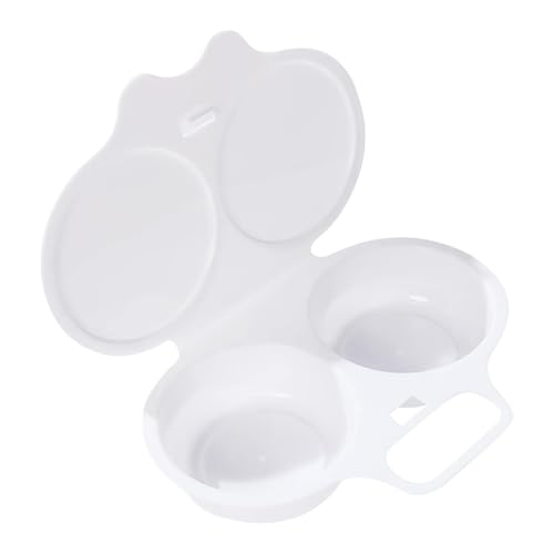 Oeufier Mikrowelle – Eierpochierer für Mikrowelle – Basteleier, pochierte Eier, rund, Dampfgarer für 2 Eier für das Frühstück zu Hause von Générique