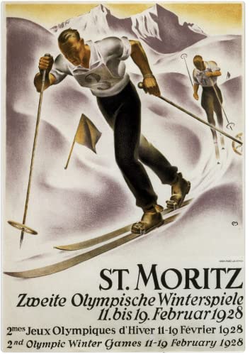 Olympic Spiele Winter ST Moritz 1928 Poster Reproduktion – Format 50 x 70 cm auf Luxuspapier 300 g. Hohe Qualität. Alle Formate möglich. Olympic Spiele Winter ST Moritz 1928 Poster Reproduktion – Format 50 x 70 cm auf Luxuspapier 300 g. Hohe Qualität. Alle Formate möglich. von Générique